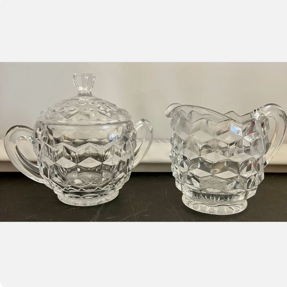 Fostoria Other - Fostoria American Sugar and Creamer